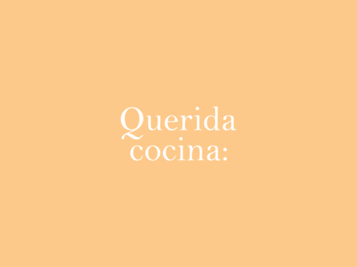 Querida Cocina: Cocina con Dedicatoria